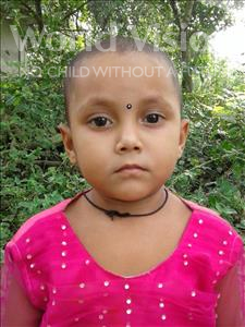 Choose a child to sponsor, like this little girl from Ghoraghat, Farzana age 4