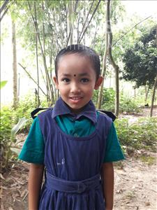 Choose a child to sponsor, like this little girl from Ghoraghat, Riya age 6