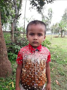Choose a child to sponsor, like this little boy from Ghoraghat, Md Rifat age 3