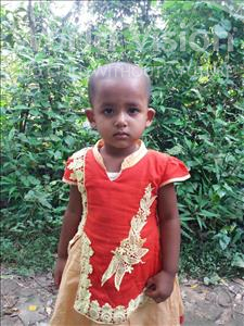 Choose a child to sponsor, like this little girl from Ghoraghat, Nusrat Mayamoni age 2