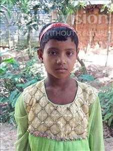 Choose a child to sponsor, like this little girl from Ghoraghat, Khatiza age 6