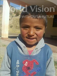 Choose a child to sponsor, like this little boy from Mosoj P'unchay, Elvis age 6