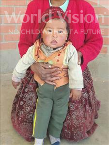 Choose a child to sponsor, like this little boy from Mosoj P'unchay, Cristobal age 1