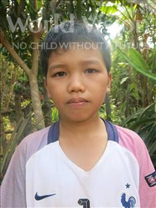 Choose a child to sponsor, like this little boy from Soutr Nikom, Phina age 11
