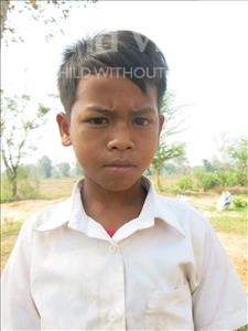 Choose a child to sponsor, like this little boy from Soutr Nikom, Socheat age 11