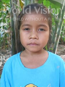 Choose a child to sponsor, like this little girl from Soutr Nikom, Yulay age 8