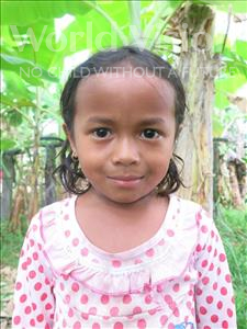 Choose a child to sponsor, like this little girl from Soutr Nikom, Srei Orn age 5