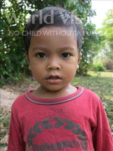 Choose a child to sponsor, like this little boy from Soutr Nikom, Rachheng age 4