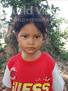 Choose a child to sponsor, like this little girl from Soutr Nikom, Chanthy age 4