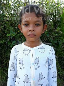 Choose a child to sponsor, like this little girl from Soutr Nikom, Uo Try age 6