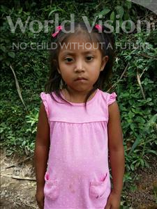 Choose a child to sponsor, like this little girl from Maya, Yeily Vanessa age 5