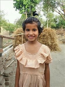 Choose a child to sponsor, like this little girl from Bhojpur, Durga age 8