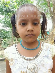 Choose a child to sponsor, like this little girl from Bhojpur, Reena age 6