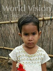 Choose a child to sponsor, like this little girl from Bhojpur, Vidya age 4