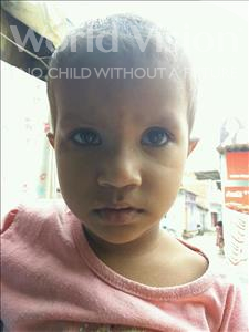 Choose a child to sponsor, like this little girl from Patna, Sonali age 4