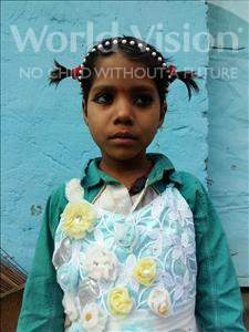 Choose a child to sponsor, like this little girl from Patna, Anjani age 7