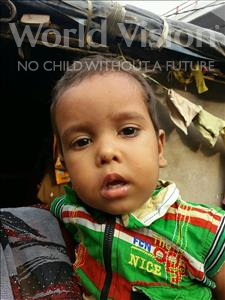 Choose a child to sponsor, like this little boy from Patna, Manik age 2