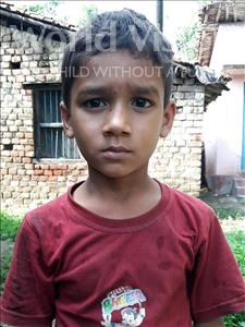 Choose a child to sponsor, like this little boy from Vaishali, Veer Bhadoor age 8