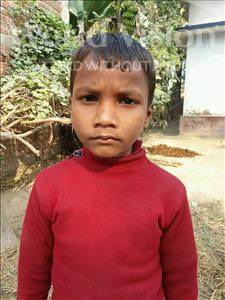 Choose a child to sponsor, like this little boy from Vaishali, Babu Raja age 8