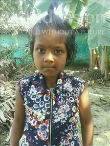 Choose a child to sponsor, like this little girl from Vaishali, Shristi age 5