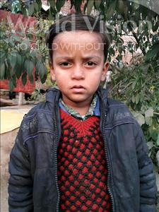 Choose a child to sponsor, like this little boy from Vaishali, Raunak age 4