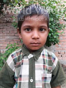 Choose a child to sponsor, like this little boy from Vaishali, Rajan age 5