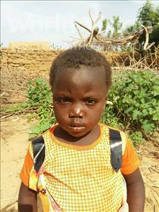 Choose a child to sponsor, like this little girl from Sirba, Mounira age 3