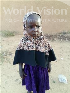 Choose a child to sponsor, like this little girl from Sirba, Samsia age 2