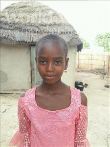 Choose a child to sponsor, like this little girl from Mbella, Fatou age 10