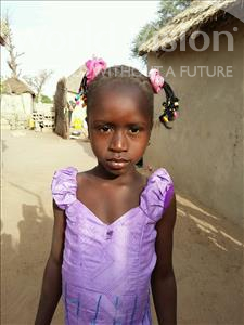 Choose a child to sponsor, like this little girl from Mbella, Daba age 8