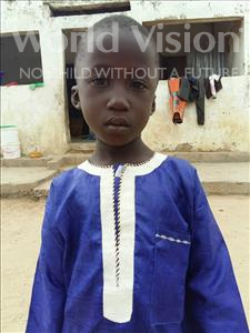 Choose a child to sponsor, like this little boy from Mbella, Ibrahima age 6
