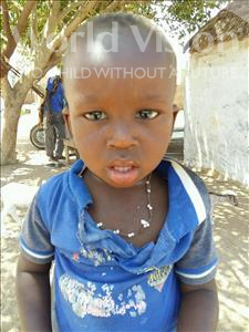 Choose a child to sponsor, like this little boy from Mbella, Saliou age 2