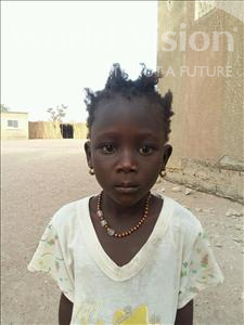 Choose a child to sponsor, like this little girl from Loul, Die age 6