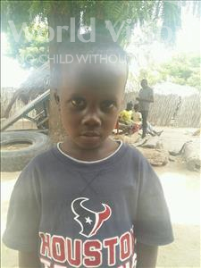 Choose a child to sponsor, like this little boy from Loul, Cheikh age 4