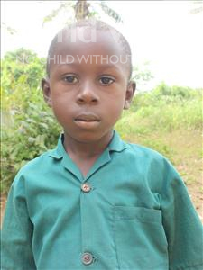 Choose a child to sponsor, like this little boy from Tegloma, Alusine age 5