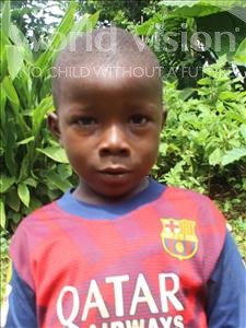 Choose a child to sponsor, like this little boy from Tegloma, Amodu age 7