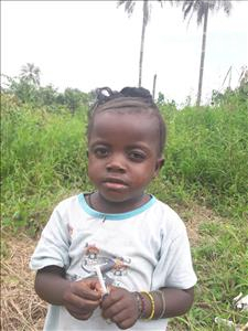 Choose a child to sponsor, like this little girl from Tegloma, Aminata age 2