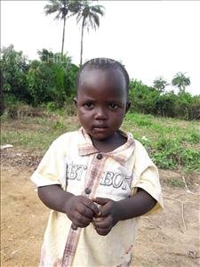 Choose a child to sponsor, like this little boy from Tegloma, Gbessay age 3