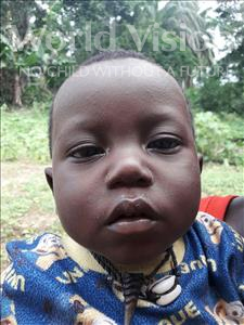 Choose a child to sponsor, like this little boy from Jaiama Bongor, Foray age 1
