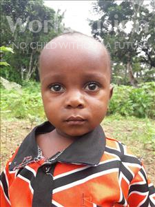 Choose a child to sponsor, like this little boy from Jaiama Bongor, Kingsley age 3