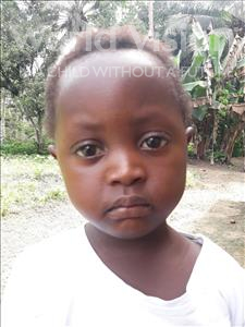 Choose a child to sponsor, like this little girl from Jaiama Bongor, Fatmata age 3