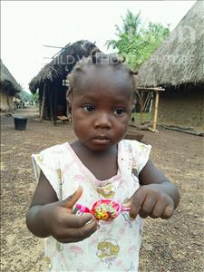 Choose a child to sponsor, like this little girl from Jaiama Bongor, Binta age 2