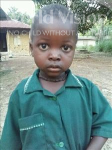 Choose a child to sponsor, like this little boy from Jaiama Bongor, Abubakar age 3
