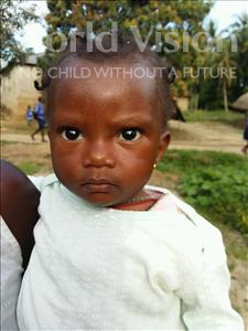 Choose a child to sponsor, like this little girl from Jaiama Bongor, Jebbeh age 1