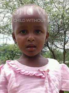 Choose a child to sponsor, like this little girl from Kilimatinde, Mecktrida Benedicto age 4