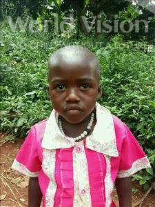 Choose a child to sponsor, like this little girl from Kibiga-Mulagi (Kimu), Milly age 5