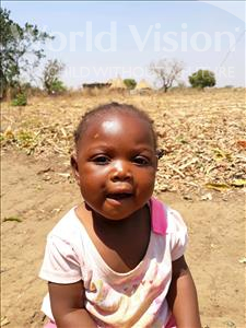 Choose a child to sponsor, like this little girl from Keembe, Rabbecca age 1