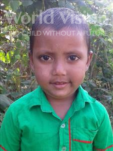 Choose a child to sponsor, like this little boy from Ghoraghat, Ful Nirob Babu age 5