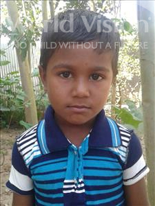 Choose a child to sponsor, like this little boy from Ghoraghat, Mosfiqur Rahim age 5