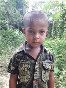 Choose a child to sponsor, like this little boy from Ghoraghat, Umor Faruk age 4